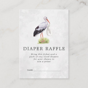 Carte D'accompagnement Ticket de tombola de couches pour Baby Shower Li