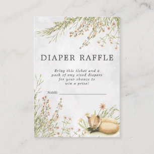 Carte D'accompagnement Ticket de tombola de couches pour Baby Shower Re