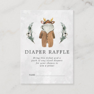 Carte D'accompagnement Ticket de tombola de couches pour Baby Shower Re