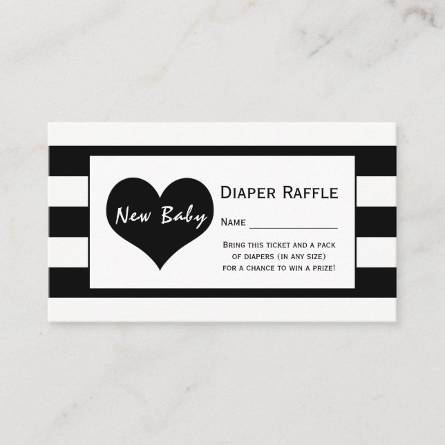 Carte D'accompagnement Ticket moderne chic Baby shower rabat (Devant)