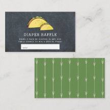 Ticket Taco Baby shower Chalkboard Déchets