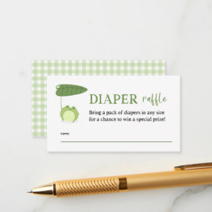 Carte D'accompagnement Tickets au Baby shower de la grenouille mignonne