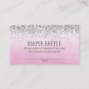 Carte D'accompagnement Tickets de rousseur en argent et en Baby shower ro