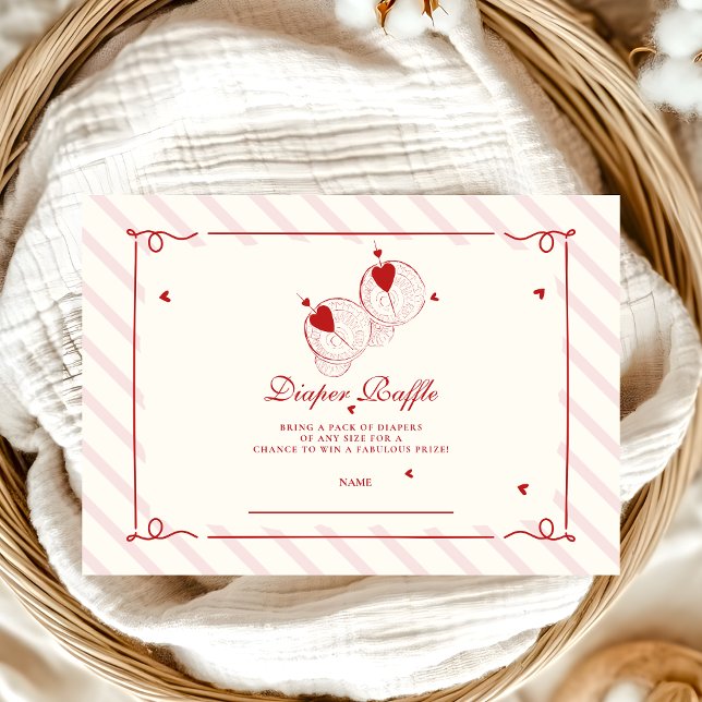 Carte D'accompagnement Tini Mignonne Un Est En Chemin Diapper Raffle (Créateur téléchargé)