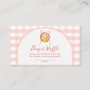 Carte D'accompagnement Tirage au sort couche bébé Shower Cutie Pie Rose P