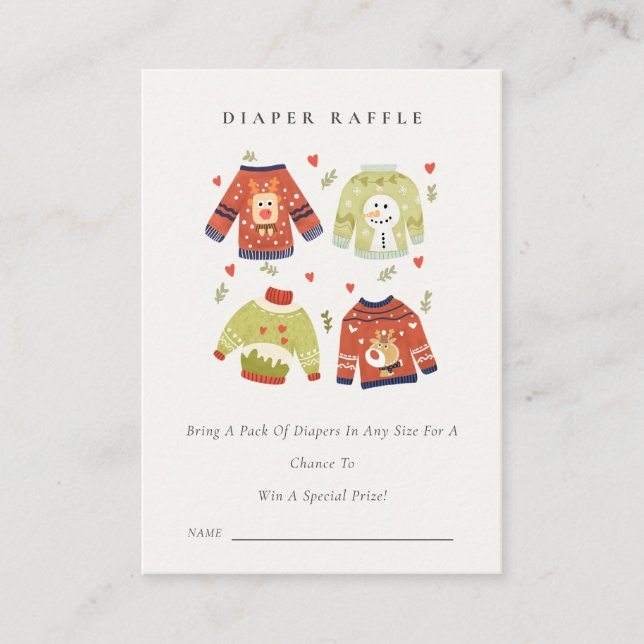 Carte D'accompagnement Tirage au sort de couche culotte Cute Hearts Ugly  (Devant)