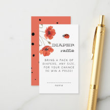 Tirage au sort de couche Little Love Bug Red Poppi