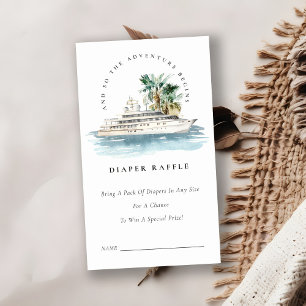 Carte D'accompagnement Tirage au sort de couche pour bébé Croisière Paysa