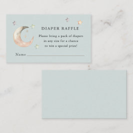 Carte D'accompagnement Tirage au sort de couches Baby Shower Blue Boho Ov