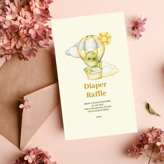 Carte D'accompagnement Tirage au sort de couches pour bébé sur le thème d (Créateur téléchargé)