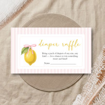 Tirage au sort des couches pour Baby Shower Lemon
