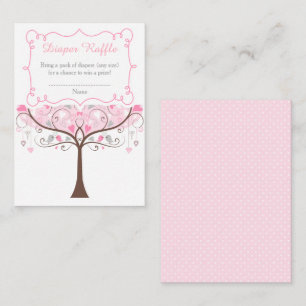 Carte D'accompagnement Tirage au sort des couches pour une Baby Shower :