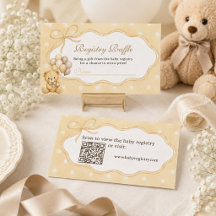 Tirage au sort pour la baby shower de l'ours beige