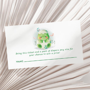 Carte D'accompagnement Tirage de couche Bébé Dinosaure Œuf Fête de Naissa