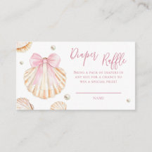 Tirage de couche bébé Shower Fille Rose Coquillage