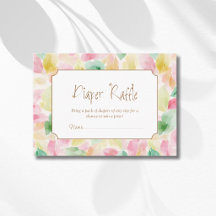 Tirage de couche Blush Moutarde Sauge Aquarelle