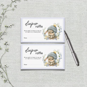 Carte D'accompagnement Tirage de couche botanique Petit Lapin Mignon
