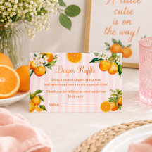 Tirage de couche Citrus Orange Baby shower