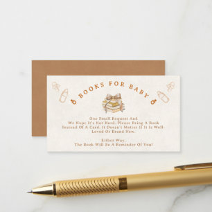 Carte D'accompagnement Tirage de couche douce Baby Shower Livres pour béb