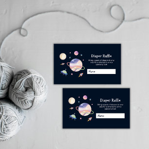 Carte D'accompagnement Tirage de couche espace galaxie noire nuit Baby Sh