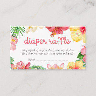 Carte D'accompagnement Tirage de couche pour bébé Aloha