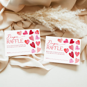 Carte D'accompagnement Tirage de Couches pour la Saint-Valentin Cœur de C