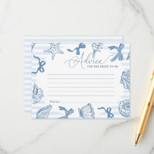 Carte D'accompagnement Toast Mariage sur la Côte Conseils Coquillages Mar
