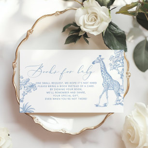 Carte D'accompagnement Toile de jouy Safari Books for baby ticket