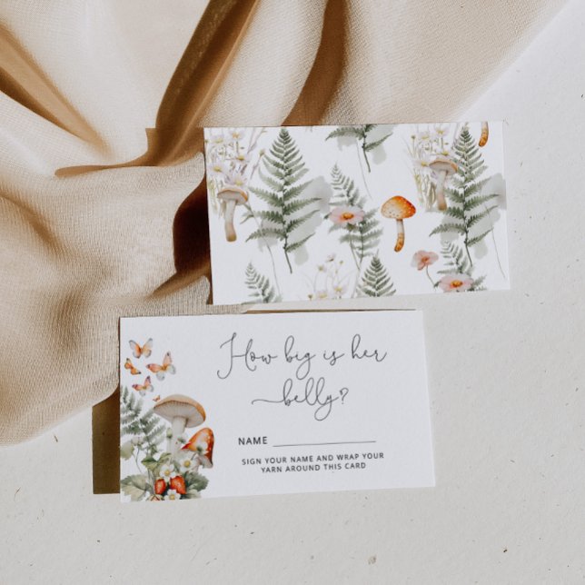 Carte D'accompagnement Tomber champignon sauvage comme gros ventre de mam (Créateur téléchargé)