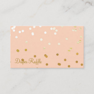 Carte D'accompagnement Tombola brillante de couche-culotte de points de