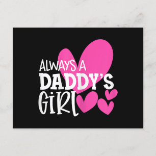 Carte D'accompagnement Toujours une fille de papa Chemise fille filles fe