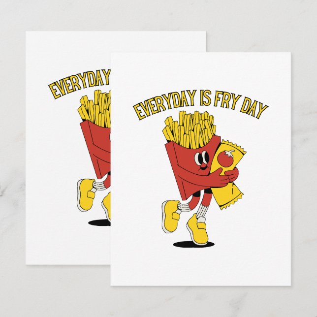 Carte D'accompagnement Tous les jours, c'est la fête (Devant / Derrière)