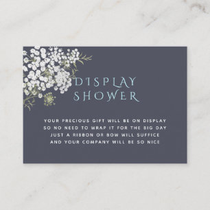 Carte D'accompagnement Trendy Baby's Breath Baby Shower Display de douche