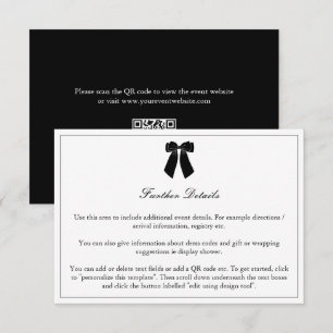 Carte D'accompagnement Trendy Vieux argent Fête des mariées esthétique QR