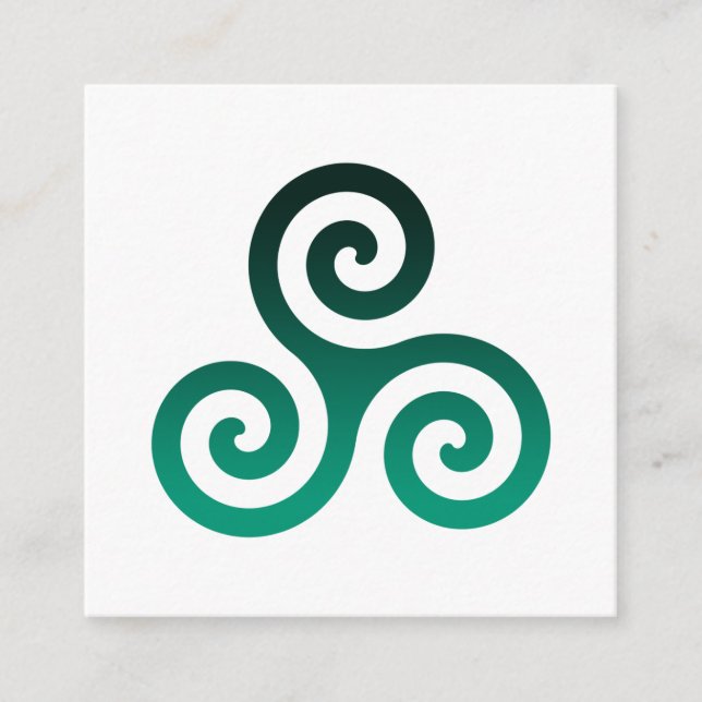 Carte D'accompagnement Triskele vert (Devant)