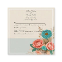 Tropical Blues & Greens Eco-friendly Plage RSVP