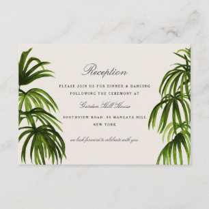 Carte D'accompagnement Tropical Love / Réception