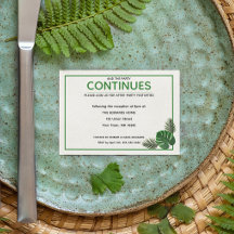 Tropical Moderne Mariage après la fête