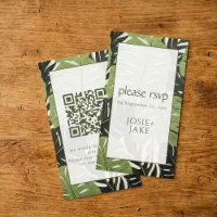 Tropical s'il vous plaît RSVP Bold & Modern Green 