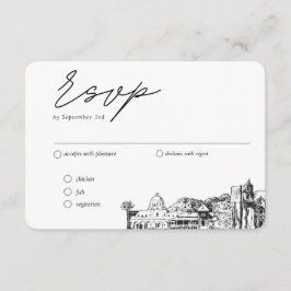 Carte D'accompagnement Tucson Mariage traditionnel RSVP Options de repas