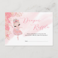 Tutu ballerina or Baby shower Diaper Raffle