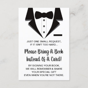 Carte D'accompagnement Tuxedo Book Card, Livres Pour Bébé