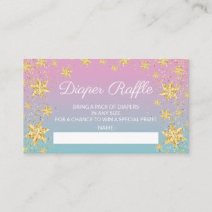 Carte D'accompagnement Twinkle Little Star Baby Show Diaper Raffle Ticket
