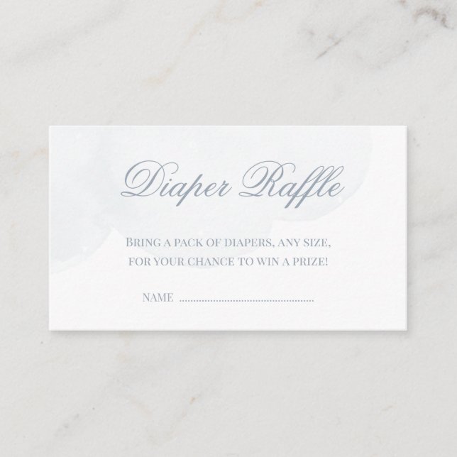 Carte D'accompagnement Twinkle Little Star Boy Baby shower Déchets Raffle (Devant)