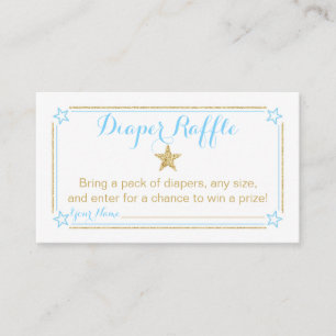 Carte D'accompagnement Twinkle Little Star Boy Baby shower Déchets Raffle