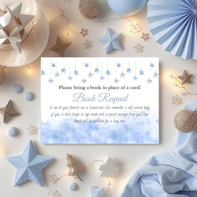 Carte D'accompagnement Twinkle Little Star Boy Book for Baby Shower Game (Créateur téléchargé)