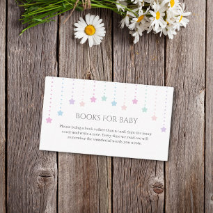 Carte D'accompagnement Twinkle Little Stars Baby showers Livres Pour Bébé