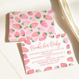 Carte D'accompagnement Un Baby shower de fraises doux au Berry