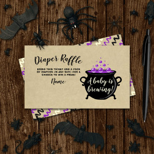Carte D'accompagnement Un Bébé Doux Brasse Le Baby shower D'Halloween