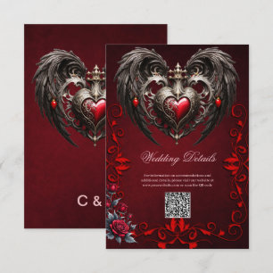 Carte D'accompagnement Un coeur gothique étonnant